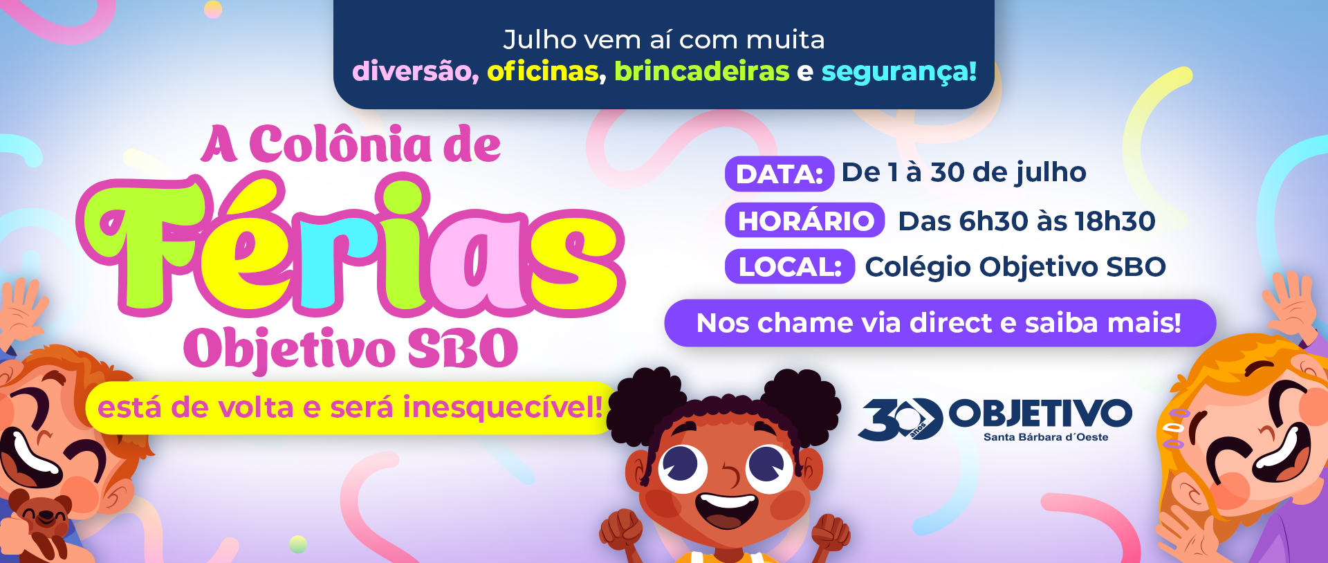 Banner Colégio Objetivo SBO