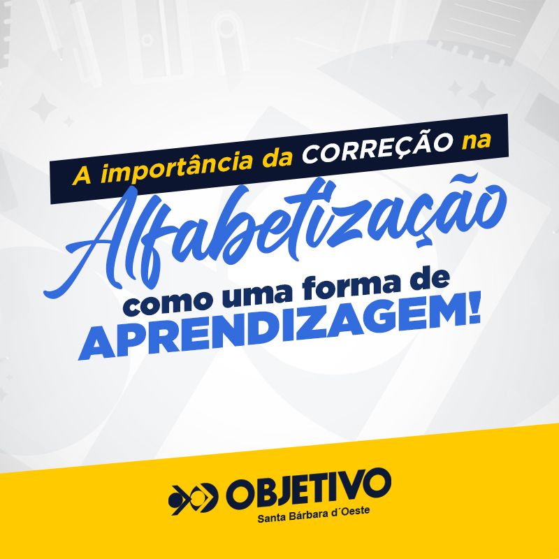 A importância da correção na alfabetização como uma forma de aprendizagem